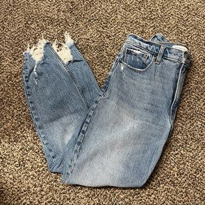 Distressed Abercrombie High Rise Skinny Jeans